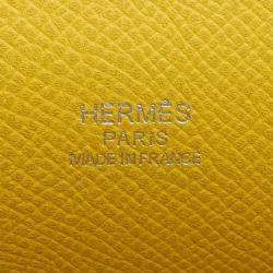Pre Owned حقيبة هيرمس هيرمسناب صفراء إبسم على حزام