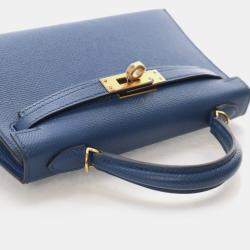 Pre Owned حقيبة هيرمس ميني كيلي 20 إبصوم أزرق غامق