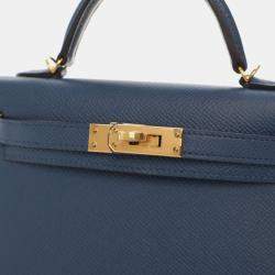 Pre Owned حقيبة هيرمس ميني كيلي 20 إبصوم أزرق غامق