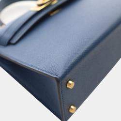 Pre Owned حقيبة هيرمس ميني كيلي 20 إبصوم أزرق غامق