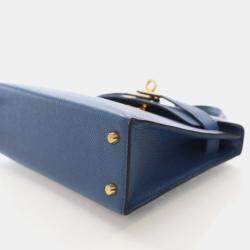 Pre Owned حقيبة هيرمس ميني كيلي 20 إبصوم أزرق غامق