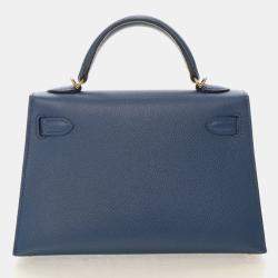 Pre Owned حقيبة هيرمس ميني كيلي 20 إبصوم أزرق غامق