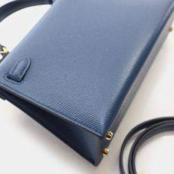 Pre Owned حقيبة هيرمس ميني كيلي 20 إبصوم أزرق غامق