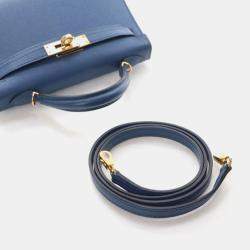 Pre Owned حقيبة هيرمس ميني كيلي 20 إبصوم أزرق غامق