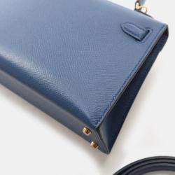 Pre Owned حقيبة هيرمس ميني كيلي 20 إبصوم أزرق غامق