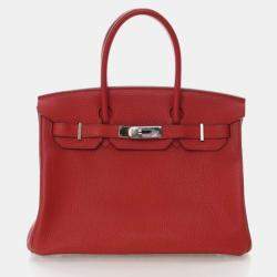 Pre Owned Hermes  Birkin 30 Rouge Vif Togo Bag
