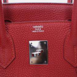 Pre Owned Hermes  Birkin 30 Rouge Vif Togo Bag