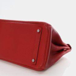 Pre Owned Hermes  Birkin 30 Rouge Vif Togo Bag