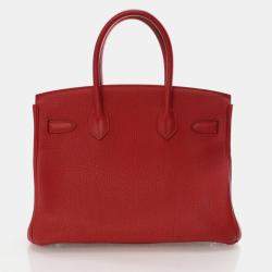 Pre Owned Hermes  Birkin 30 Rouge Vif Togo Bag