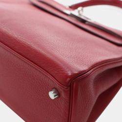 مملوكة مسبقًا Hermes Rouge Garance Togo Kelly 28