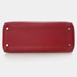 مملوكة مسبقًا Hermes Rouge Garance Togo Kelly 28