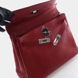 مملوكة مسبقًا Hermes Rouge Garance Togo Kelly 28