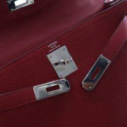 مملوكة مسبقًا Hermes Rouge Garance Togo Kelly 28