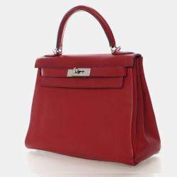 مملوكة مسبقًا Hermes Rouge Garance Togo Kelly 28