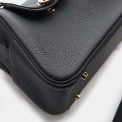 Pre Owned Hermes Mini Lindy 20 Vert Mangrove Clemence Bag 