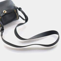 Pre Owned Hermes Mini Lindy 20 Vert Mangrove Clemence Bag 