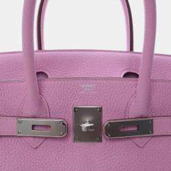 Pre Owned حقيبة هيرمس بيركن 30 موف كليمنس