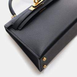 مملوكة مسبقًا Hermes Mini Kelly 20 Noir Epsom Bag