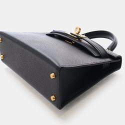 مملوكة مسبقًا Hermes Mini Kelly 20 Noir Epsom Bag
