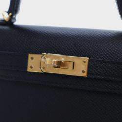 مملوكة مسبقًا Hermes Mini Kelly 20 Noir Epsom Bag