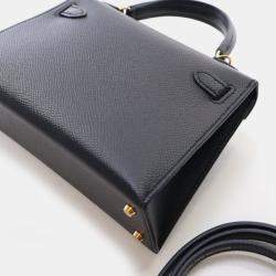 مملوكة مسبقًا Hermes Mini Kelly 20 Noir Epsom Bag