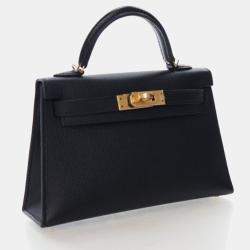 مملوكة مسبقًا Hermes Mini Kelly 20 Noir Epsom Bag