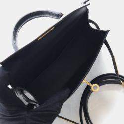 مملوكة مسبقًا Hermes Mini Kelly 20 Noir Epsom Bag