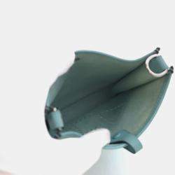 Pre Owned حقيبة هيرمس بيليو أزرق أتشوير إيفلين حجم صغير 16