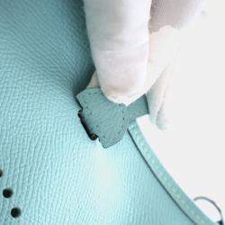 Pre Owned حقيبة هيرمس بيليو أزرق أتشوير إيفلين حجم صغير 16