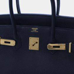 مملوكة مسبقًا حقيبة هيرمس بيركين 35 توغو نوار