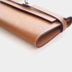 Pre Owned Hermes Gold Epsom Kelly Longue Wallet