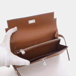 Pre Owned Hermes Gold Epsom Kelly Longue Wallet