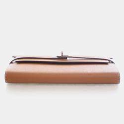Pre Owned Hermes Gold Epsom Kelly Longue Wallet