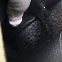 مملوكة مسبقًا محفظة هيرمس كيلي تو غو جلد إبصوم أسود