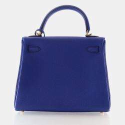Pre Owned Hermes Royal Blue Togo Kelly 25