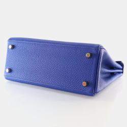 Pre Owned Hermes Royal Blue Togo Kelly 25