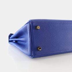 Pre Owned Hermes Royal Blue Togo Kelly 25