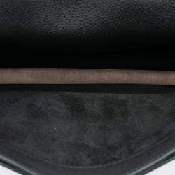 Pre Owned حقيبة هيرمس ساع أ ديبيشيه فيرسو 38 توغو وسويفت بني وأسود