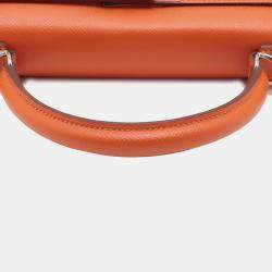 مملوكة مسبقًا Hermes Orange Epsom Kelly II Sellier 28