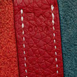 مملوكة مسبقًا Hermes Blue Red Bicolor Clemence Picotin Lock 22