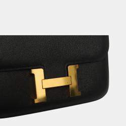مملوكة مسبقًا حقيبة هيرمس كونستانس 24 جلد إيبيسوم سوداء