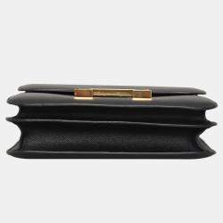 مملوكة مسبقًا حقيبة هيرمس كونستانس 24 جلد إيبيسوم سوداء