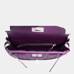 مملوكة مسبقًا Hermes Mini Berline Purple Calf Bag
