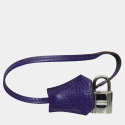 مملوكة مسبقًا Hermes Birkin 30 Purple Leather Bag