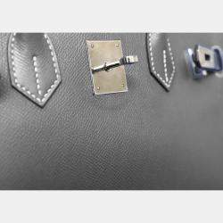 Pre Owned حقيبة هيرمس بيركين 30 جلد إيبسون أزرق كاندي