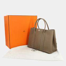مملوكة مسبقًا Hermes Garden Party 36 Pm Tote Bag In Negonda Etoupe