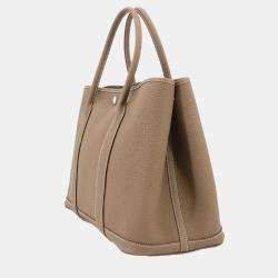 مملوكة مسبقًا Hermes Garden Party 36 Pm Tote Bag In Negonda Etoupe