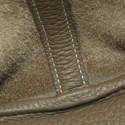 مملوكة مسبقًا Hermes Picotin Lock 18 Etoupe Handbag With Silver Hardware Taurillon