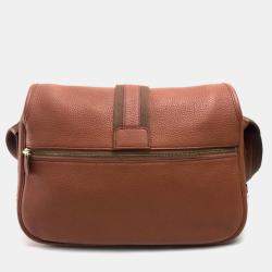 Pre Owned حقيبة كتف هيرمس كتف وكروس بودي بنية اللون