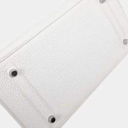 مملوكة مسبقًا Hermes  Birkin 30 White Taurillon Clemence Handbag